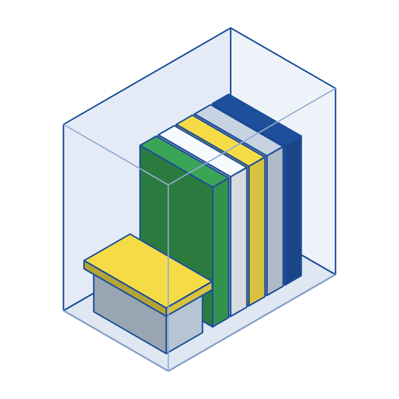 ロッカーサイズの収納例